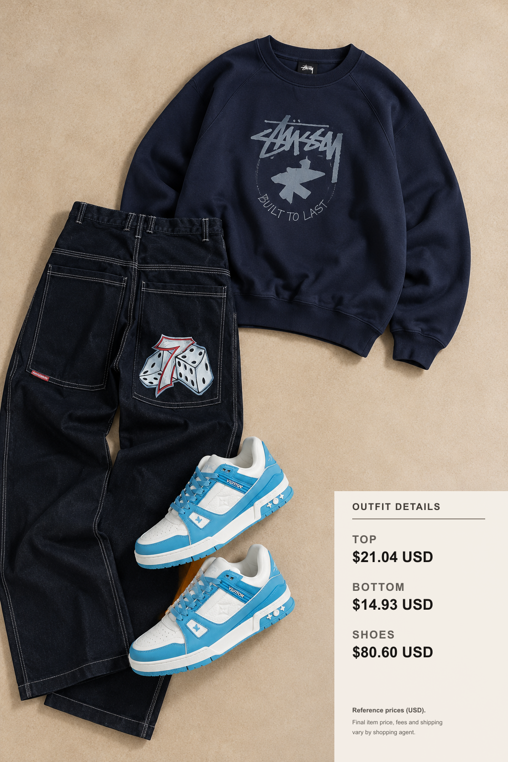 Stussy Fall Hoodie with Straight Jeans and Platforms