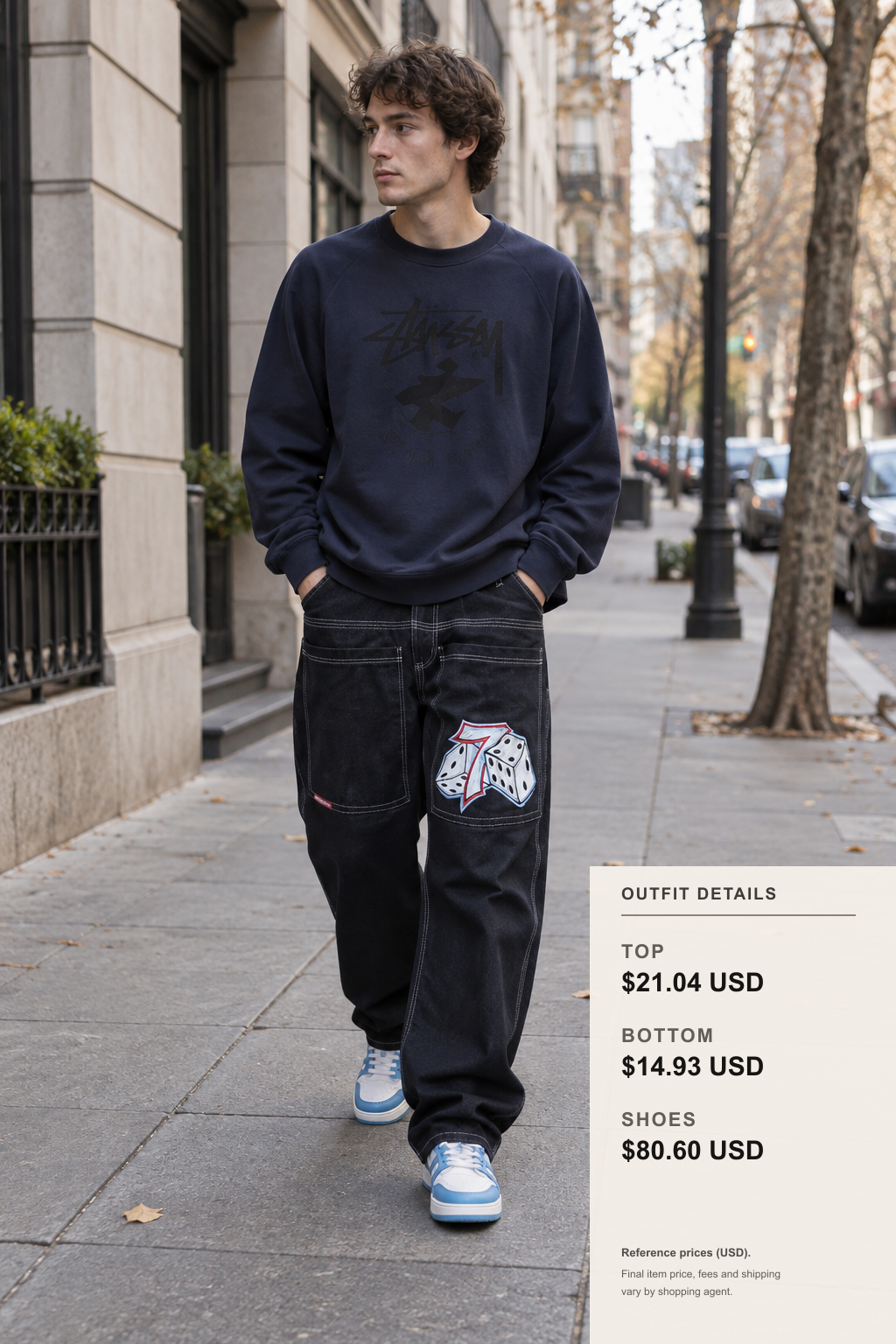 stussy Hoodie Outfit for Fall Casual Commutes outfit 1 full-body street style for fashionreps