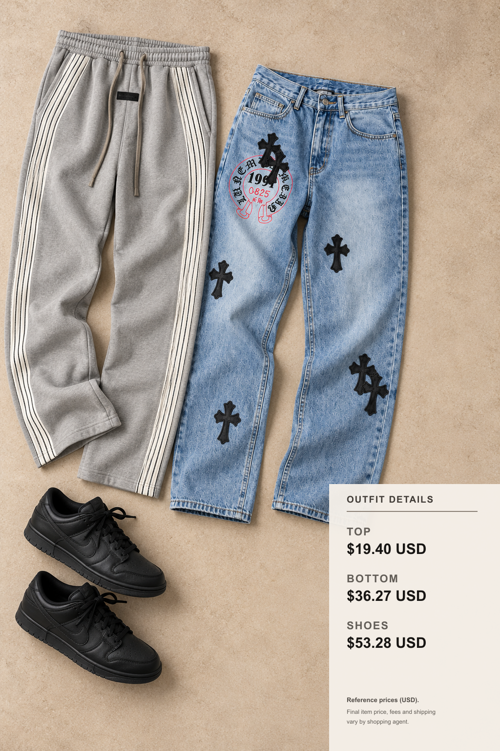 Associer des sneakers Nike à des pantalons d'hiver