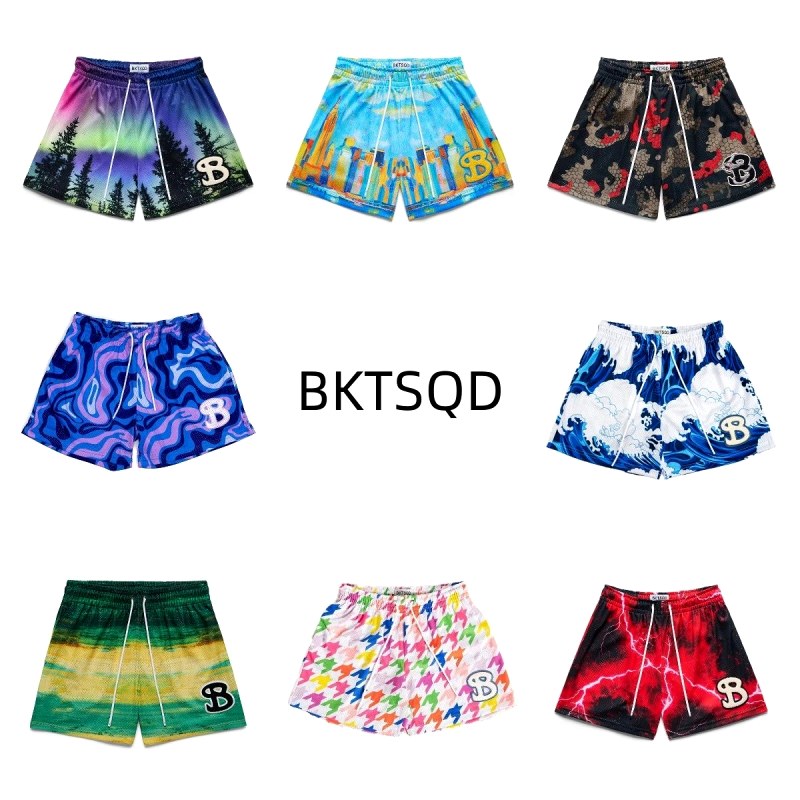 BKTSQD Multicolor Shorts Collection Review: Loose Polyester Sport Shorts in S–XXL