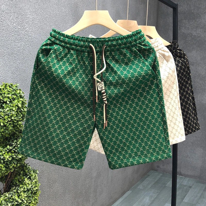 Celine All-Over Print Green Shorts: Testing a $5.22 Low-Rise Drawstring Cut
