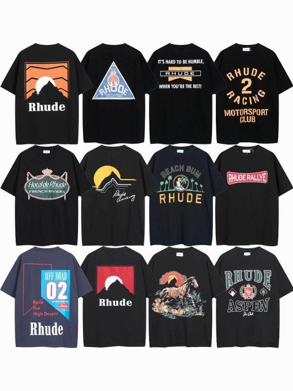 Rhude "Dark" Series T-Shirt Collection Review: A Boxy Cotton Print Tee, Taped and Weighed